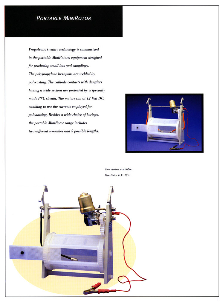 Portable Mini Rotor, Click to Return to Menu